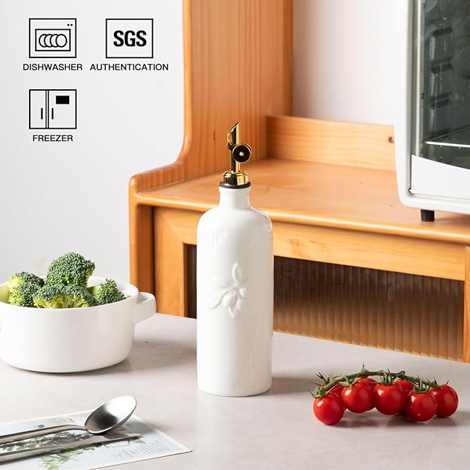 Sweejar Ceramic Olive Oil Dispenser Bottle - Image 4