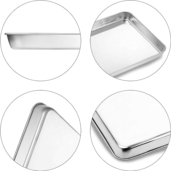 Large Set Baking Sheet and Cooling Rack Set, Bastwe 24L x 16W x 1H inch - Image 4