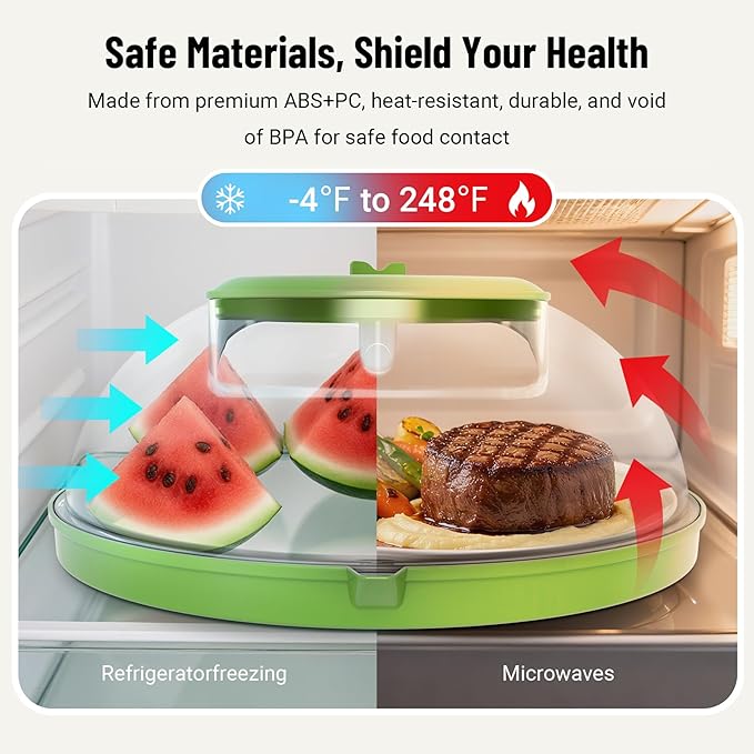 Microwave Splatter Cover with Water Steamer, Upgraded Microwave Cover - Image 5