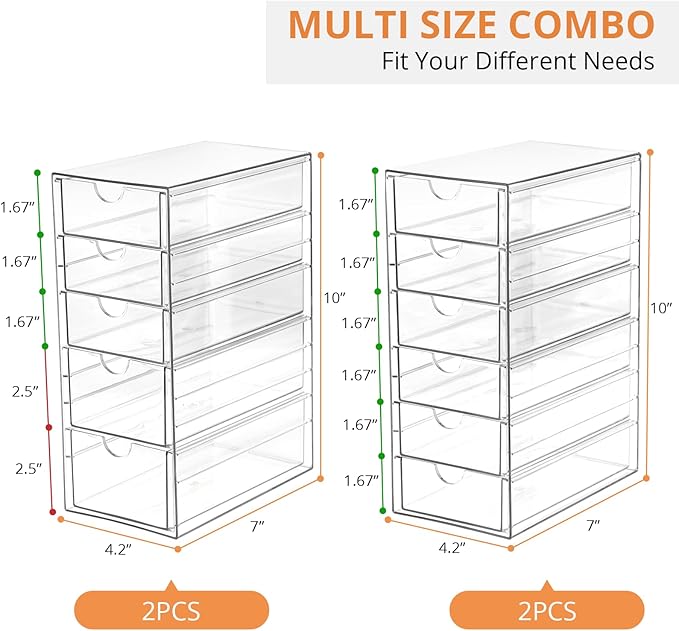Makeup Drawer Storage Organizer - Image 2