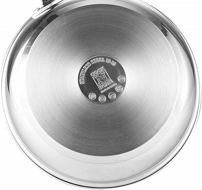 Cook N Home 4-Piece Stainless Steel Pasta Cooker Steamer Multipots, 12 Quart - Image 7