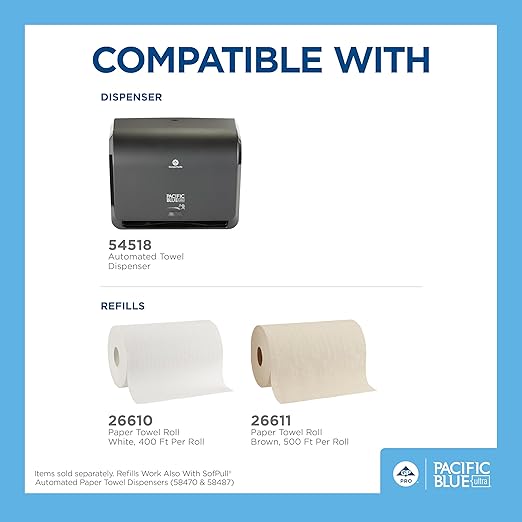Georgia-Pacific Pacific Blue Ultra 9" Mini Automatic Paper Towel Dispenser by - Image 4