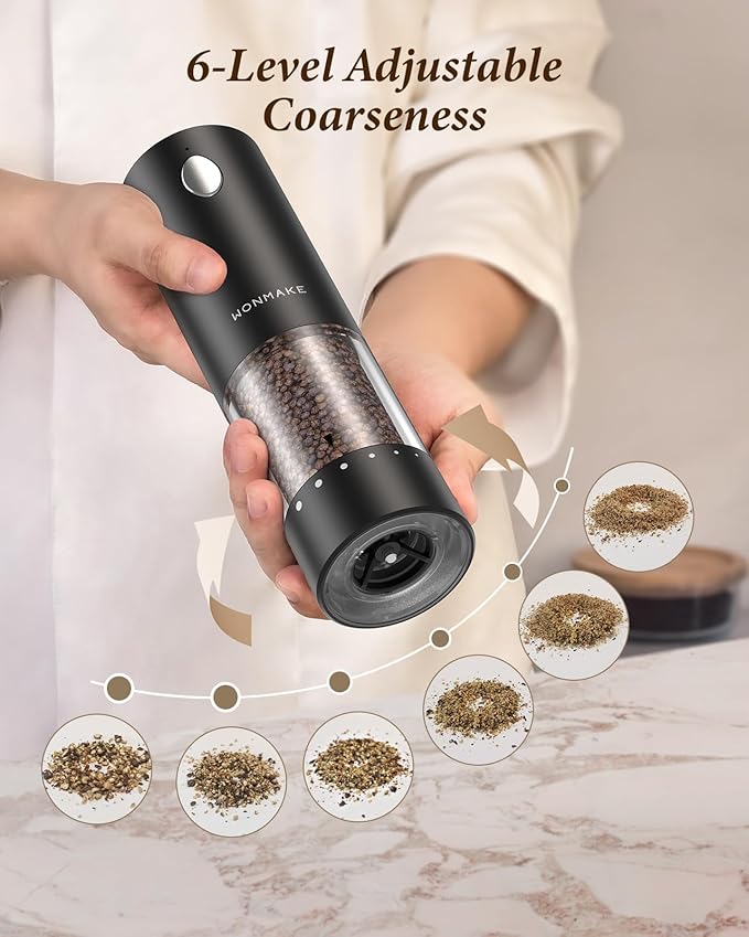 Electric Salt and Pepper Grinder Set - Image 5
