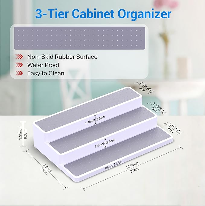 YAN & HIN 3 Tier Spice Rack Organizer - Image 4
