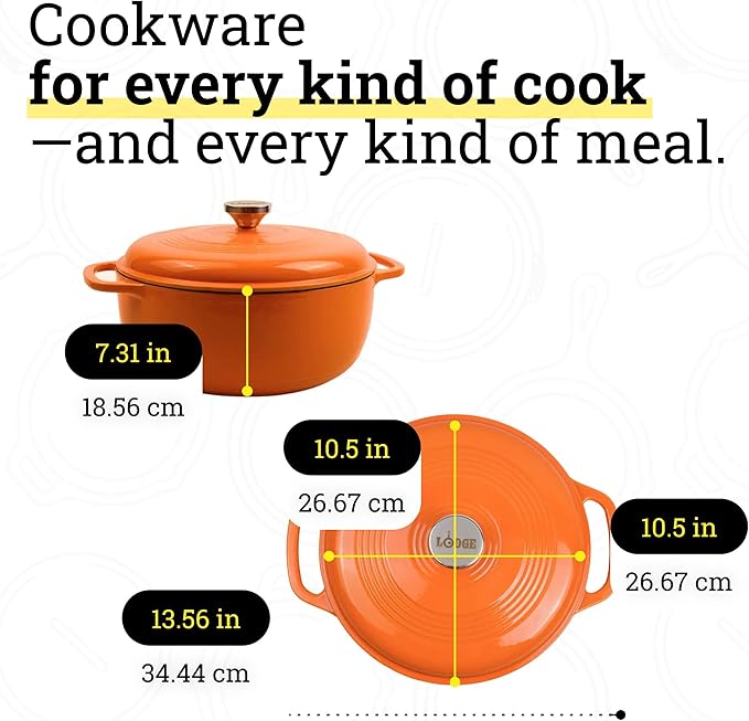 Lodge Essential Enamel Cast Iron Dutch Oven - Image 5