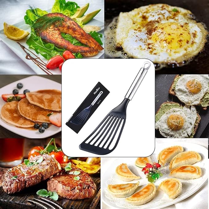 KSENDALO Fish Spatula for Nonstick Pans 2-Pack - Image 4
