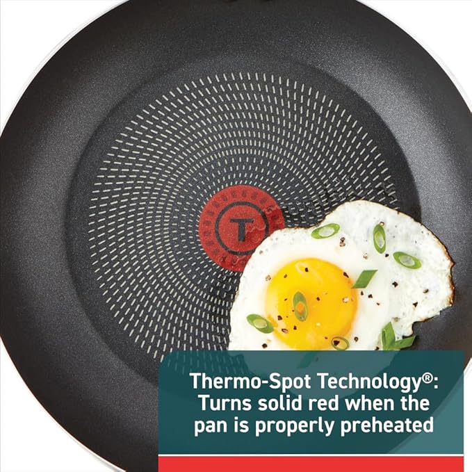 T-fal Initiatives Nonstick Cookware Set 6 Piece Oven Safe 350F Cookware - Image 3