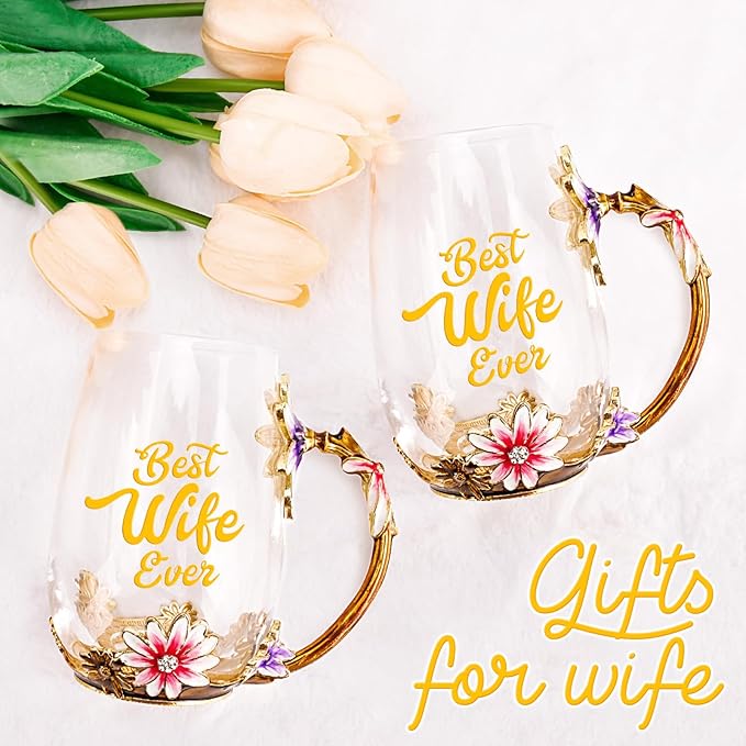 OEAGO Gifts for Wife from Husband Romantic Tea Cup Gifts for Her Birthday - Image 6