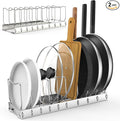 FLSEPAMB 2 Pack 10-Tier Pan Organizer Adjustable Lid Organizer Kitchen by FLSEPAMB