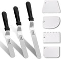 Anaeat Icing Spatula, 3 Pieces Professional Angled Offset Frosting Spatulas by Anaeat