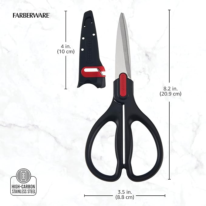 Farberware Self-Sharpening Stainless Steel All-Purpose Shears - Image 3