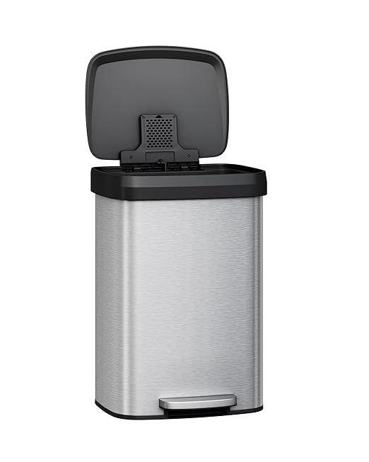 Garvee 13 gal / 50 L Stainless Steel Trash Can - Image 8