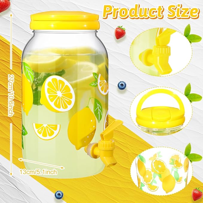 Havawish 2 Pcs 1 Gallon Plastic Beverage Dispenser - Image 2