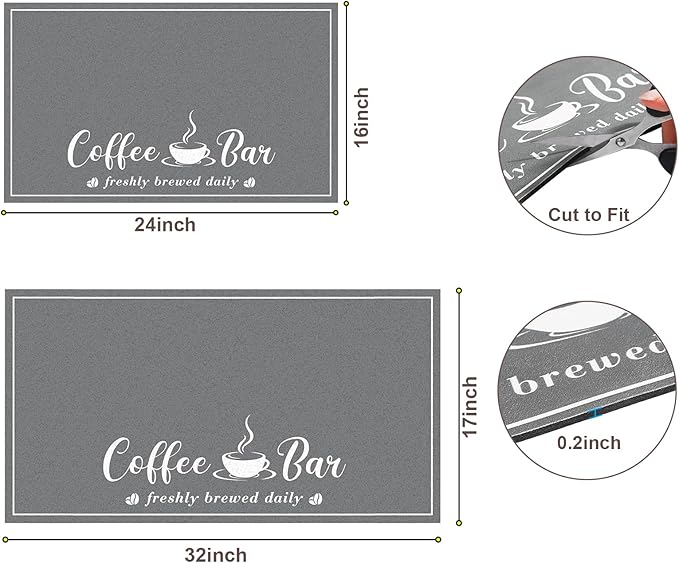CooRug Absorbent Coffee Mat, Fashion Dish Drying Mat - Image 2