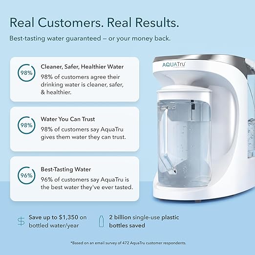 AquaTru Carafe Countertop Water Purifier | Compact 4-Stage Reverse Osmosis - Image 8