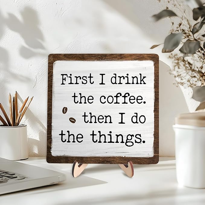 Vintage Coffee Bar Sign Plaque - Image 3