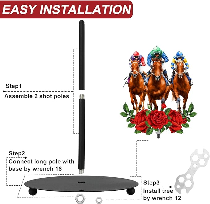 Whaline Horse Racing Paper Towel Holder Countertop Run - Image 3