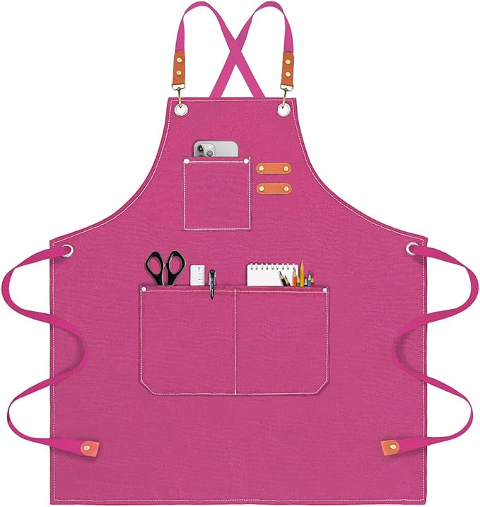 OUNLEN Chef Apron for Men Women Canvas Aprons by OUNLENAPRON