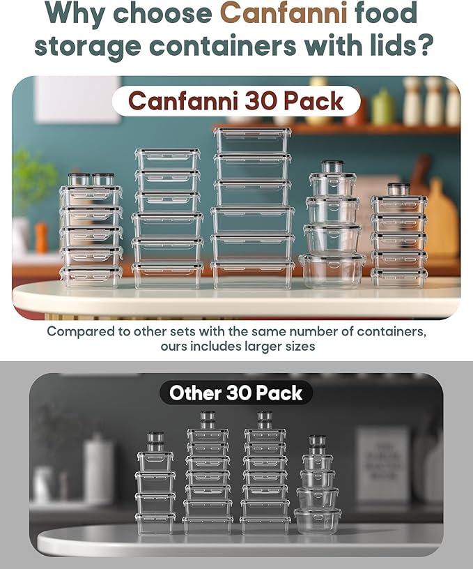 60 PCS Food Storage Containers - Image 4