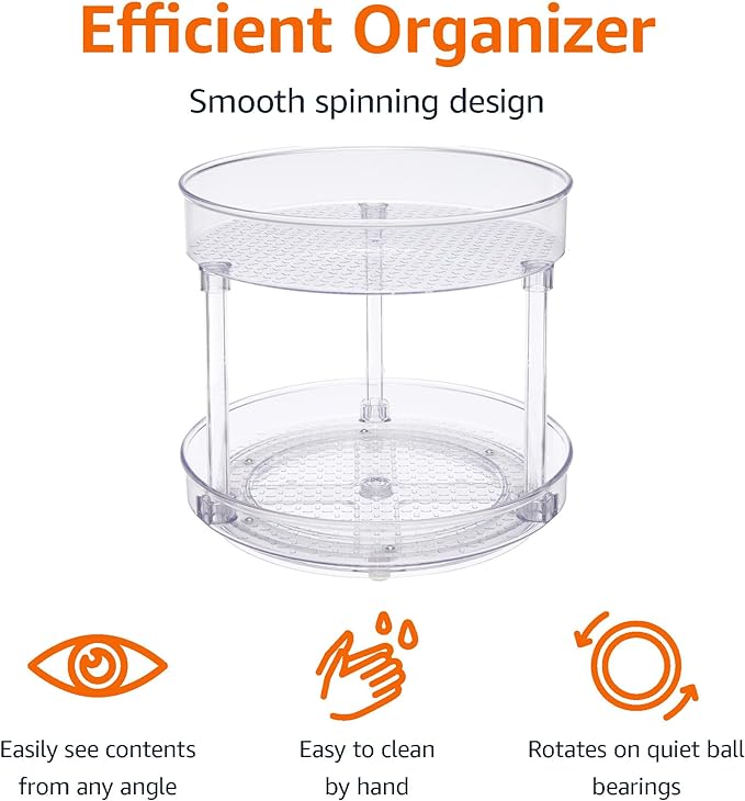 Amazon Basics Lazy Susan Turntable Organizer - Image 2