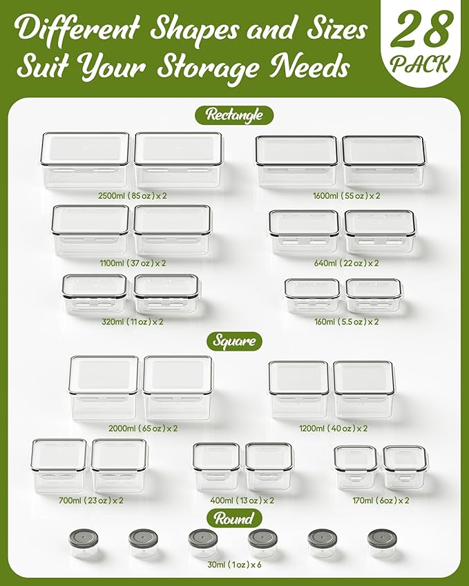 56 Piece Food Storage Containers - Image 2