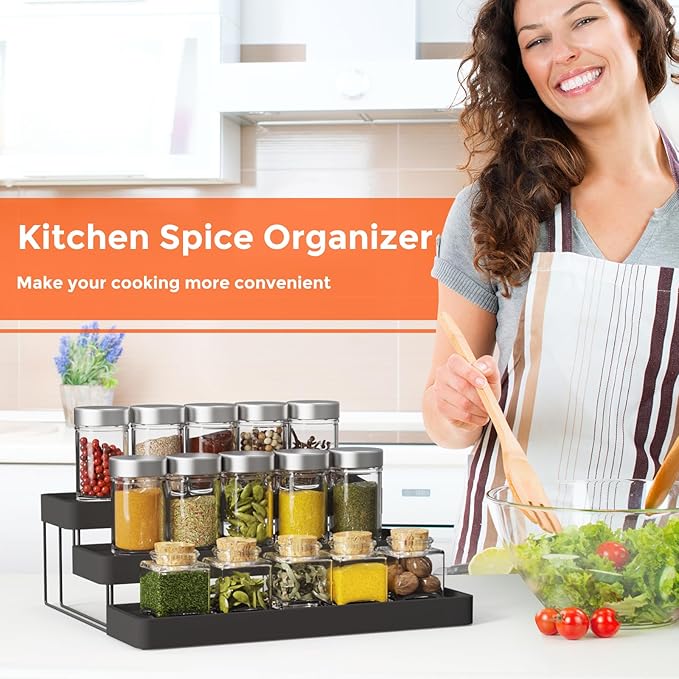 2 Pack Expandable Spice Rack Organizer - Image 8