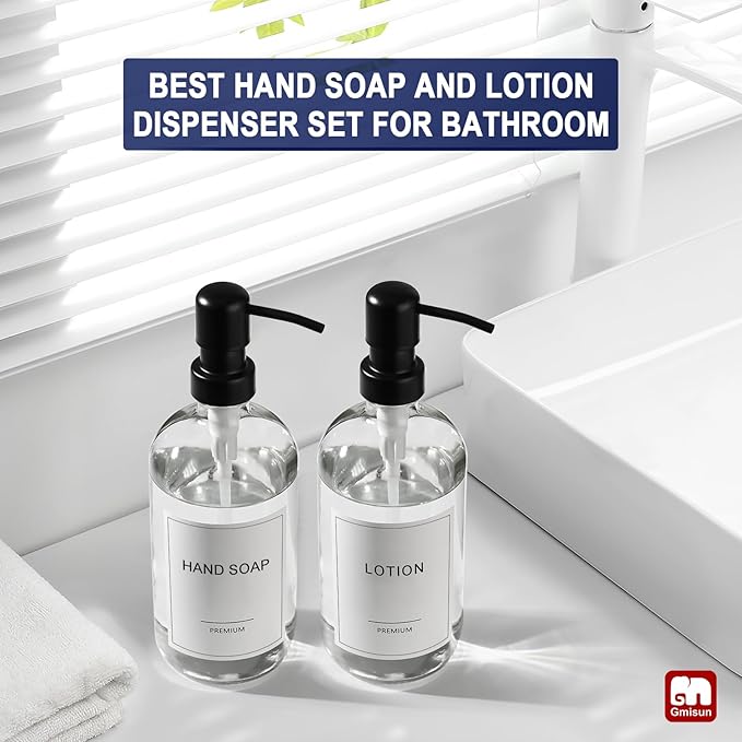 GMISUN Glass Soap Dispenser - Image 5
