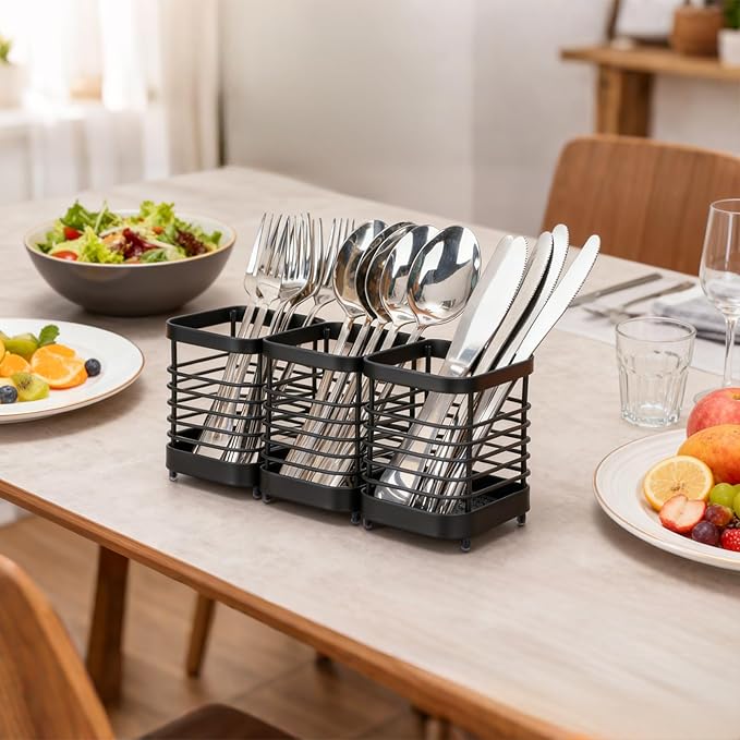 Utensil Holder, Stainless Steel Utensil Drying Rack - Image 5