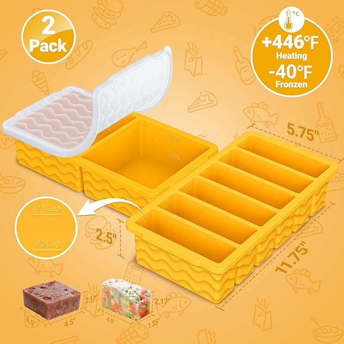 2-Pack Silicone Freezer Trays - Image 6