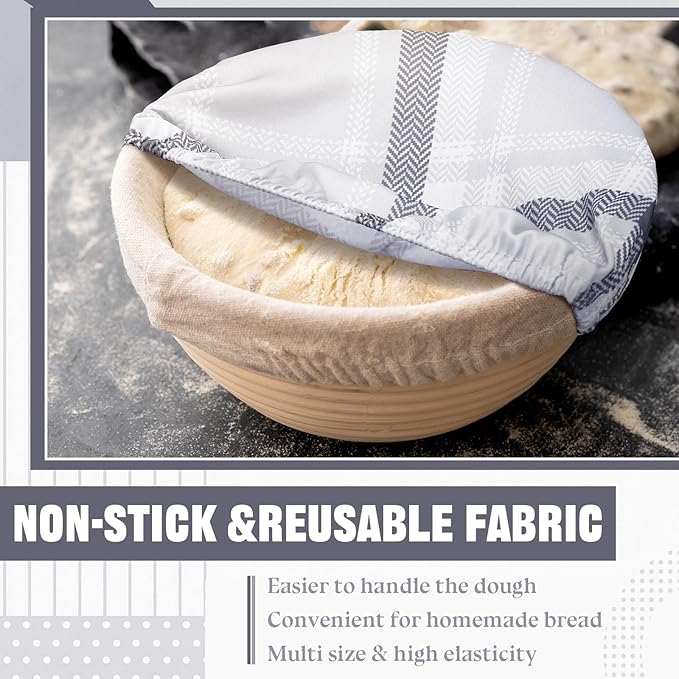 10 Pack Cloth Bowl Covers for Bread Rising - Image 5