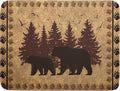 Giwawa 18"x24" Brown Bear Dish Drying Mat Rustic Forest Wildlife Woodland Dish by Giwawa