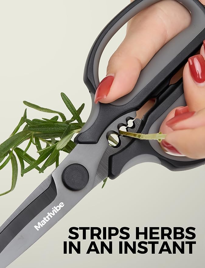 Heavy Duty Kitchen Shears, All Purpose Herb and Kitchen Scissors - Image 2