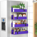 HuggieGems 4 Pack Magnetic Spice Storage Rack Organizer by HuggieGems