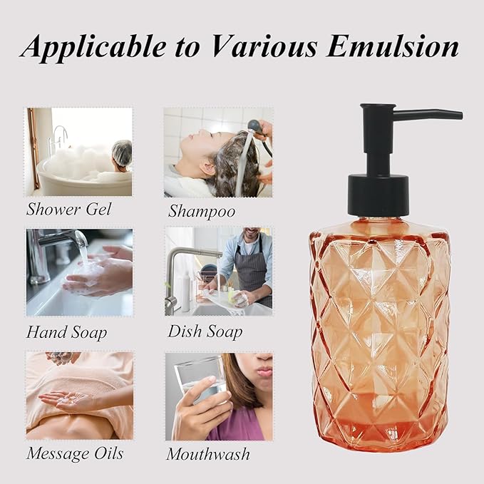 12Oz Small Glass Soap Dispenser - Image 6