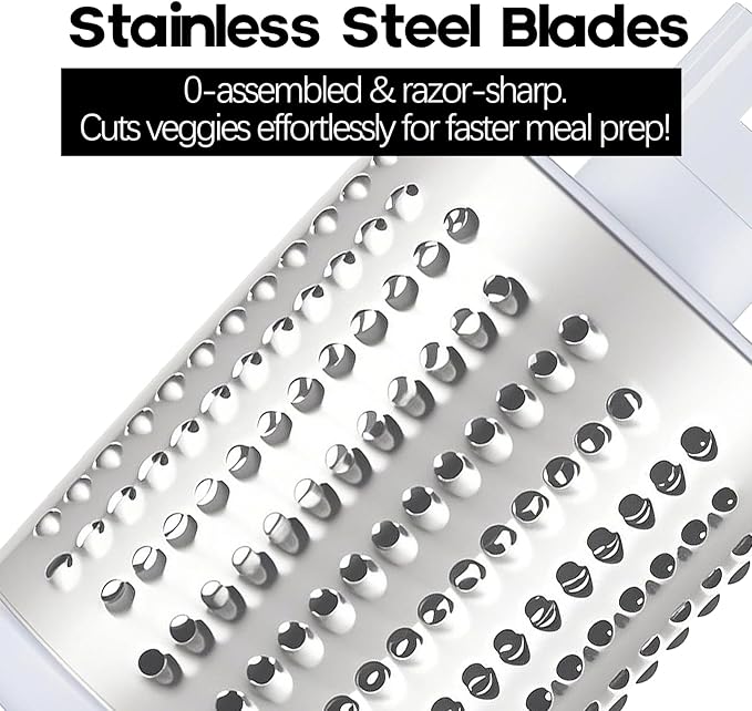 Cheese Grater Hand Crank, Rotary Vegetable Shredder - Image 6