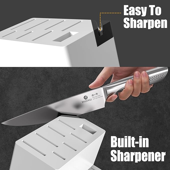 imarku® Knife Set, Japanese HC Stainless Steel 15 PCS Kitchen Knife Set - Image 3