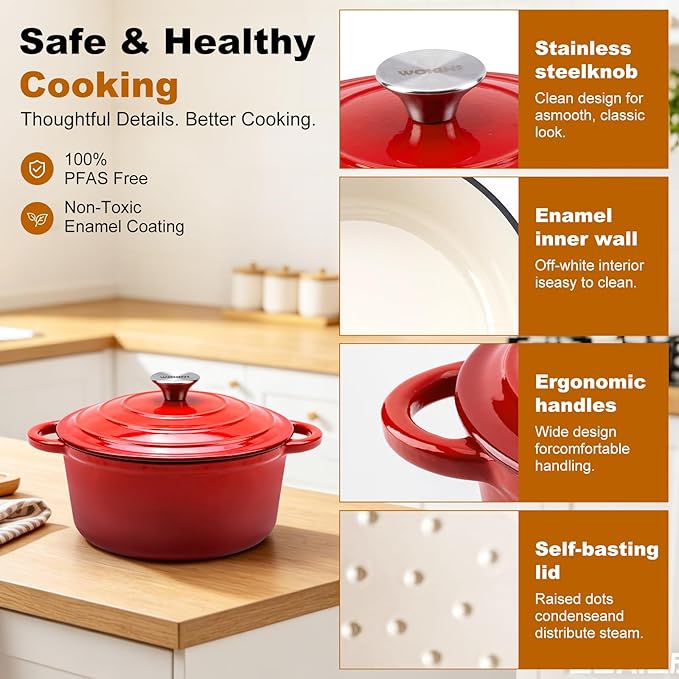 Enameled Cast Iron Dutch Oven - Image 6