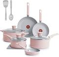 T-Fal Refresh Ceramic Nonstick Cookware Set, 12-Piece Ceramic Pots and Pans Set by T-falbrand