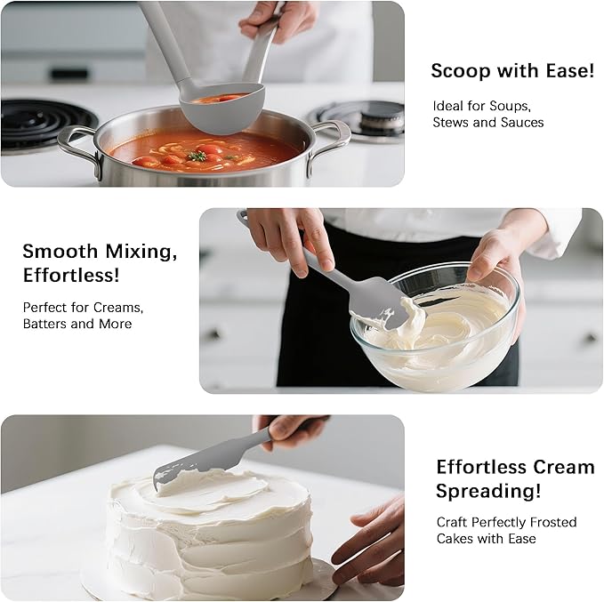 Coukre Silicone Kitchen Cooking Utensils Set - Image 4