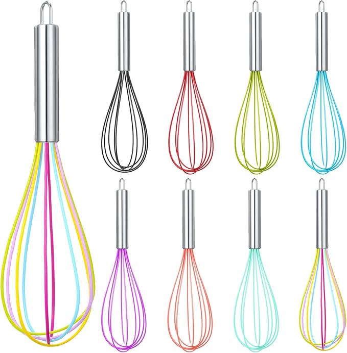 Domensi 8 Pcs 12 Inch Whisks Bulk by Domensi