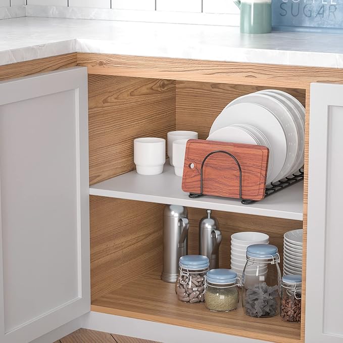 JAQ Pan Organizer Rack for Cabinet, Pot Lid Holder & Baking Sheet Organizer - Image 2