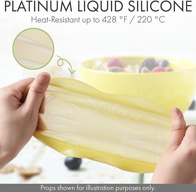 Reusable Silicone Stretchable Lids – 6‐Piece Multicolor Food Covers - Image 6