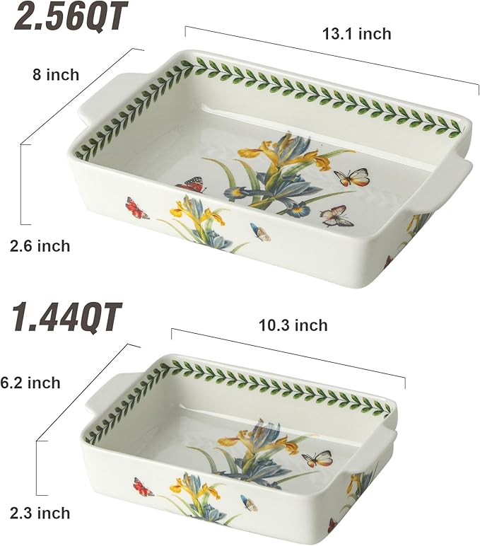 Ceramic Iris Baking Casserole Dish - Image 2