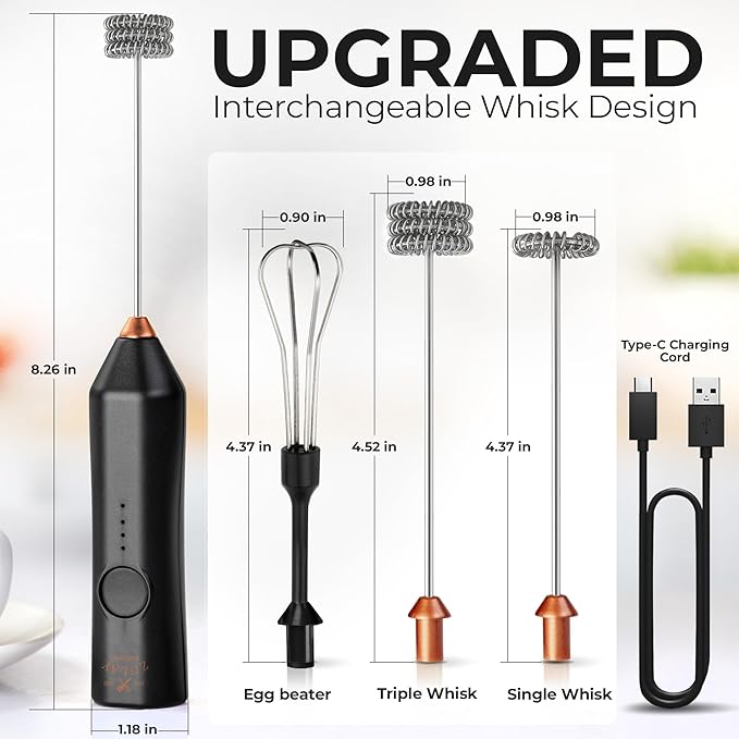 Zulay Kitchen Rechargeable Milk Frother - Image 5