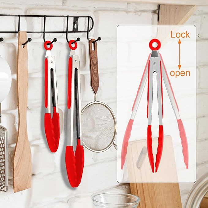 Premium Stainless Steel Heat Resistant Kitchen Tongs - Image 7