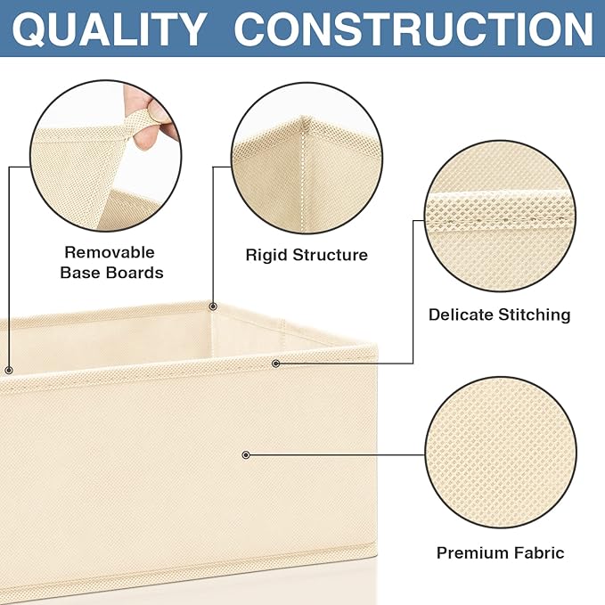 Criusia Drawer Organizer Clothes, 24 Pack Dresser Organizer Bins - Image 5