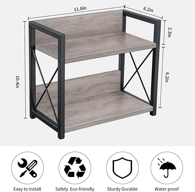 Giikin Countertop Shelf Organizer, 2 Tier Kitchen Spice Rack - Image 7