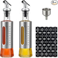 Olive Oil Dispenser for Kitchen, 2 Pack 10oz/300 ML Cooking Oil and Vinegar by Unknown