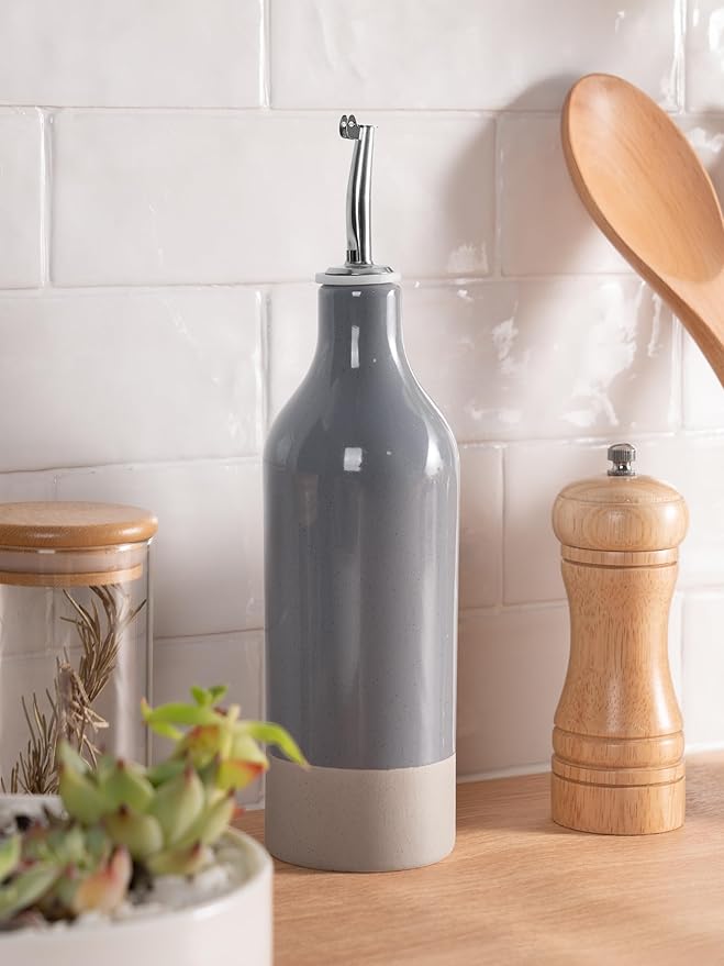 famiware Milkyway 16oz Ceramic Olive Oil Dispenser Bottle, 1 Piece Oil Dispenser - Image 6
