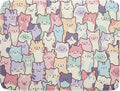 Colorful Cats Dish Drying Mat 18x24 inch Cute Animal Microfiber Reversible Fast by Giwawa